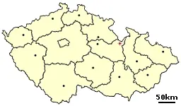 Location of Czech City Jablonne Nad Orlici