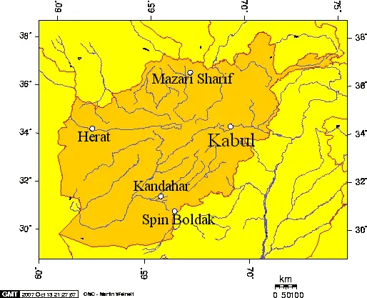 Locations Mentioned In Khirullah Khairkhwa Tribunal