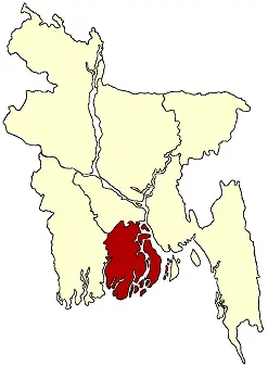 Locmap Bangladesh Barisal