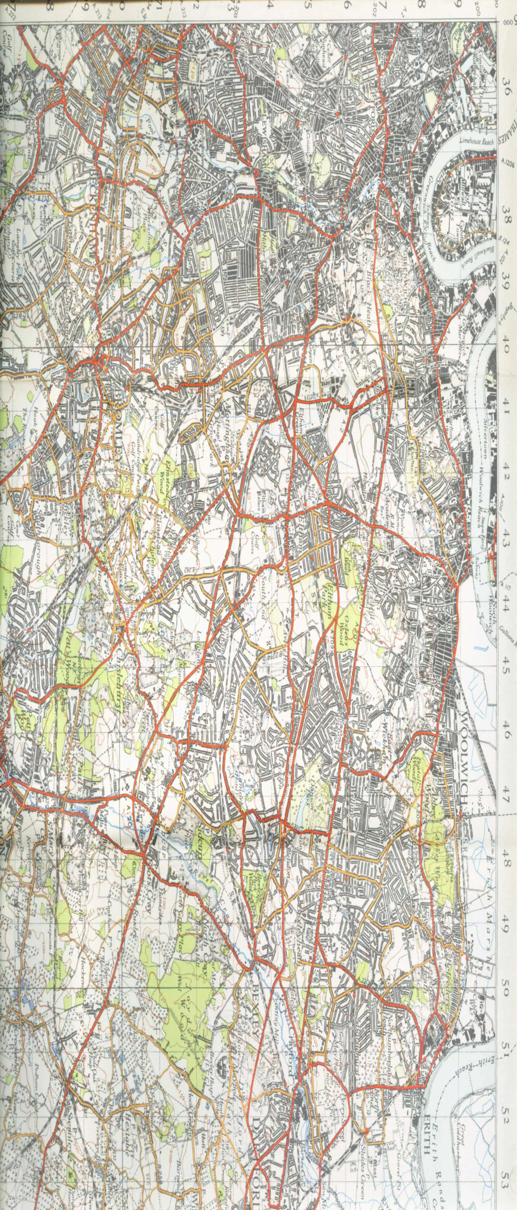 Londonse Map 1946 Nw Courner