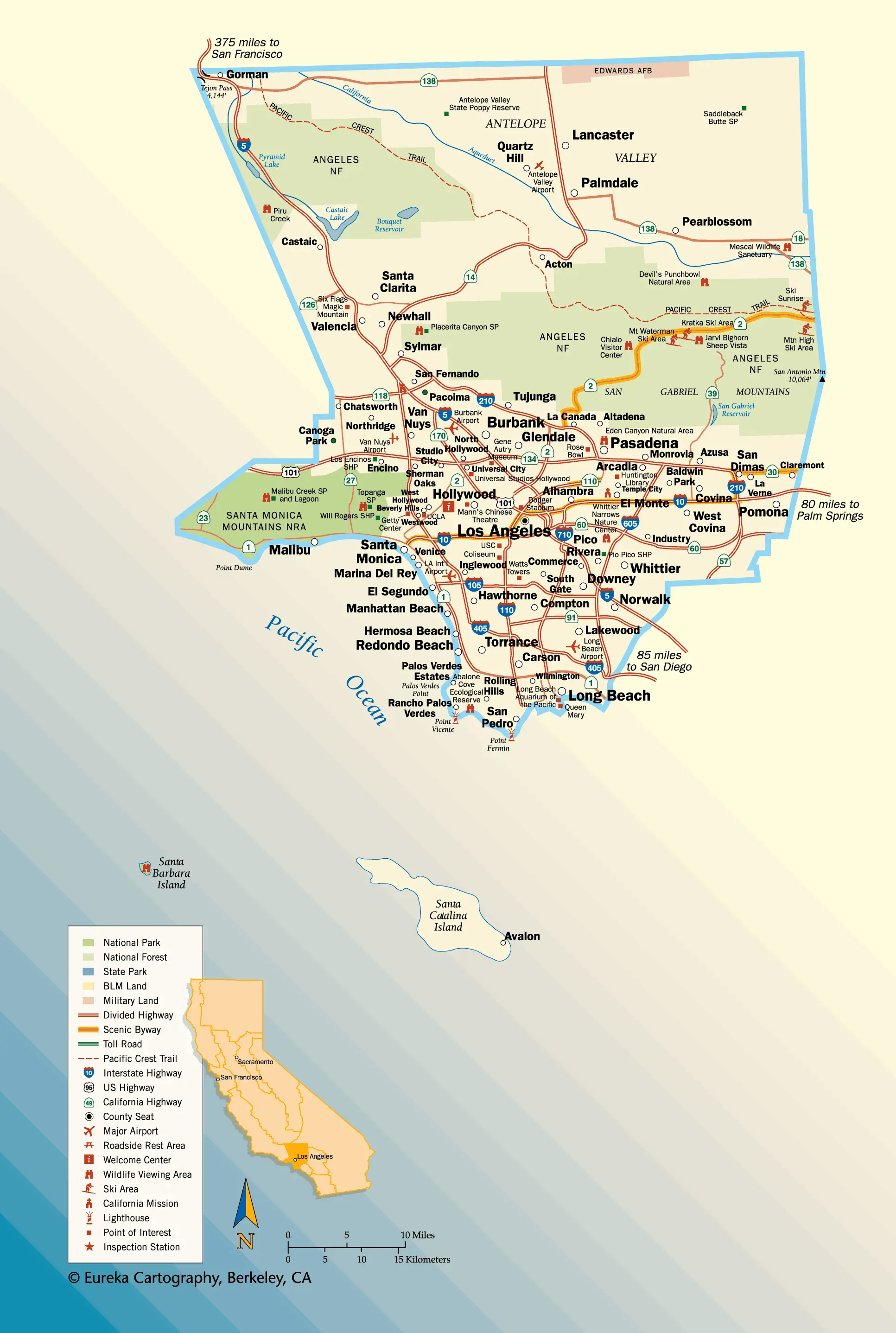 Los Angeles Map - MapSof.net