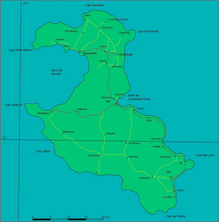 Loyalty Islands Lifou Map