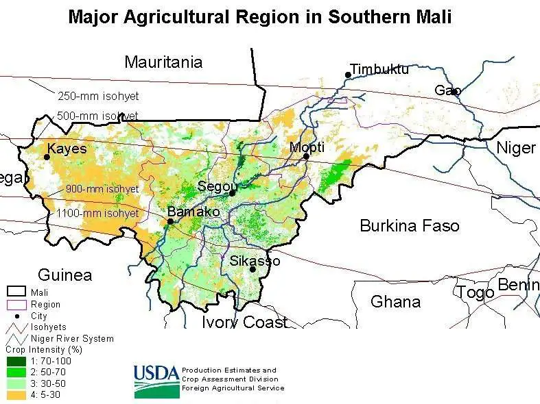 Mali Ag Map 2001 Usda
