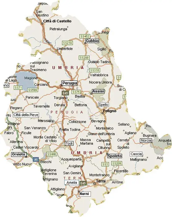 Map Umbria Mapsof Net Map Umbria Mapsof Net