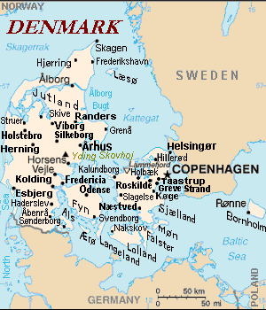 Map Denmark Cia Extended Banner