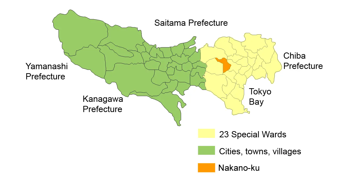 Map Nakano Ku En