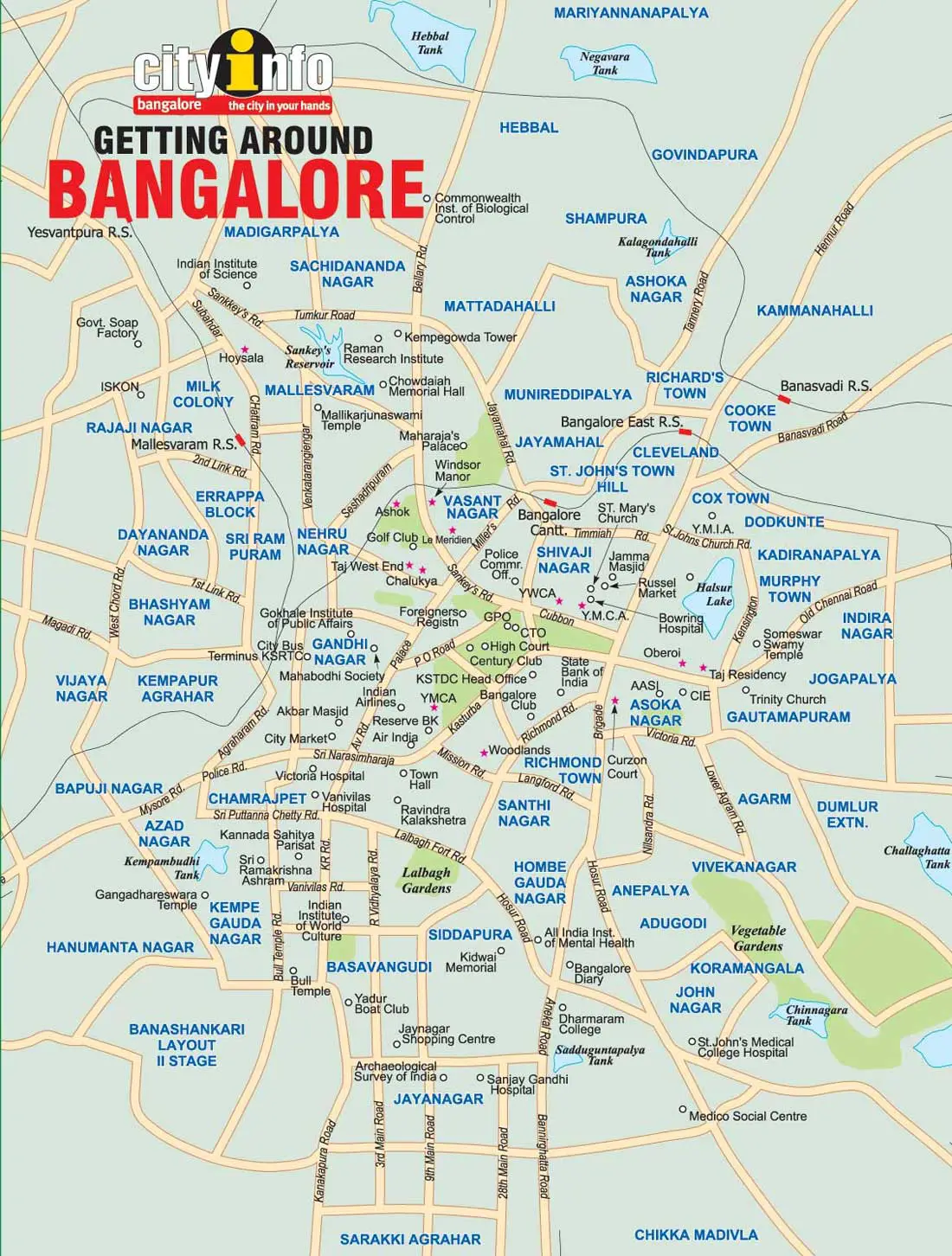 Map of Bangalore