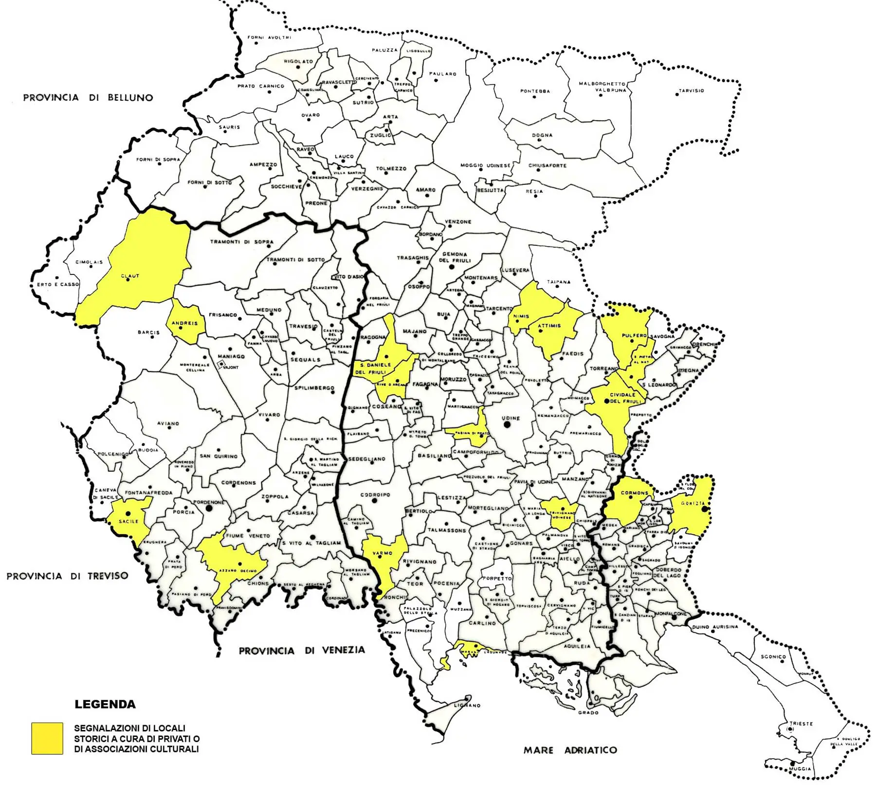 Map of Friuli Venezia Giulia 2