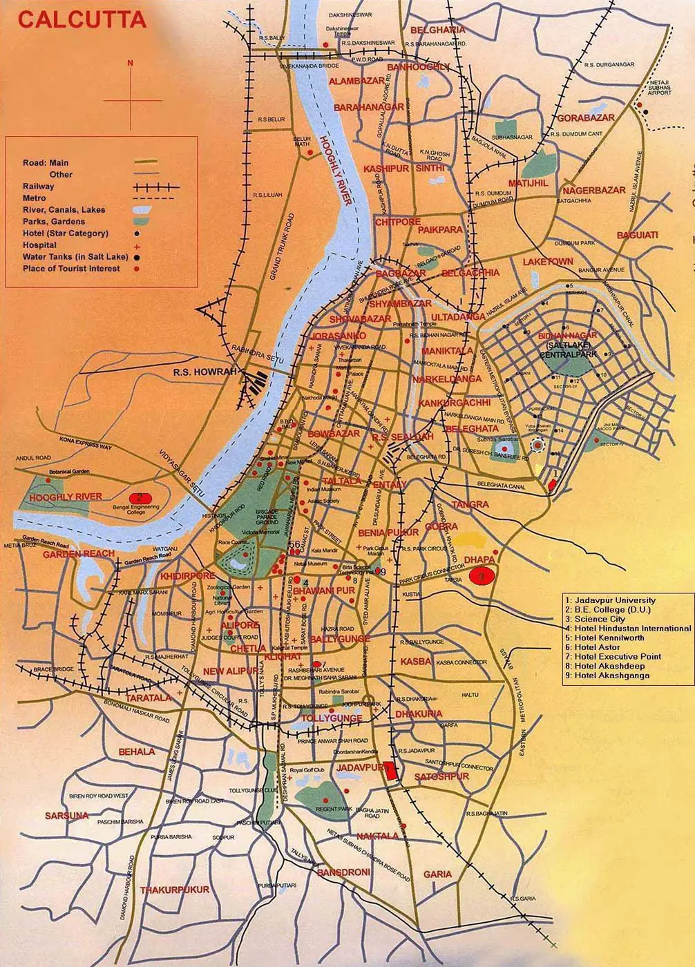 Map of Kolkata