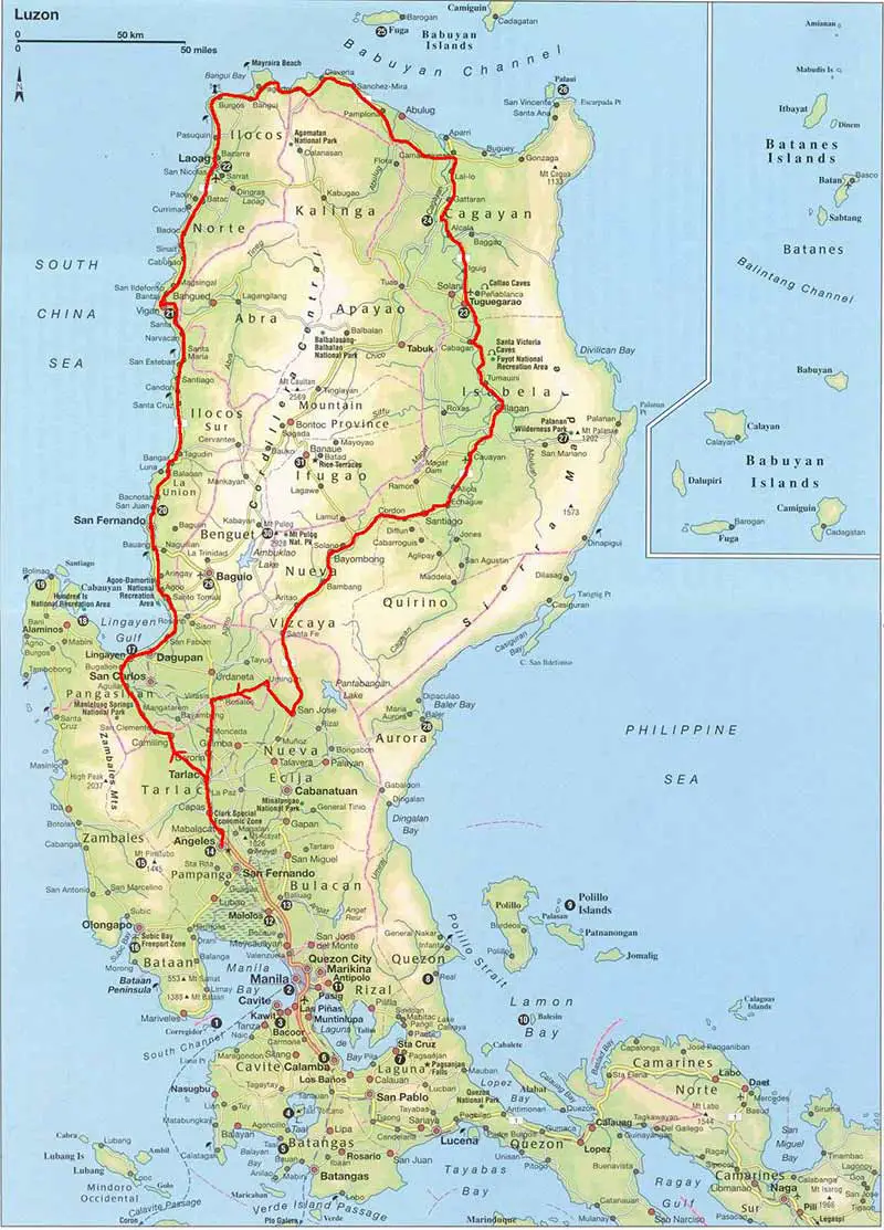 Map of Luzon 1