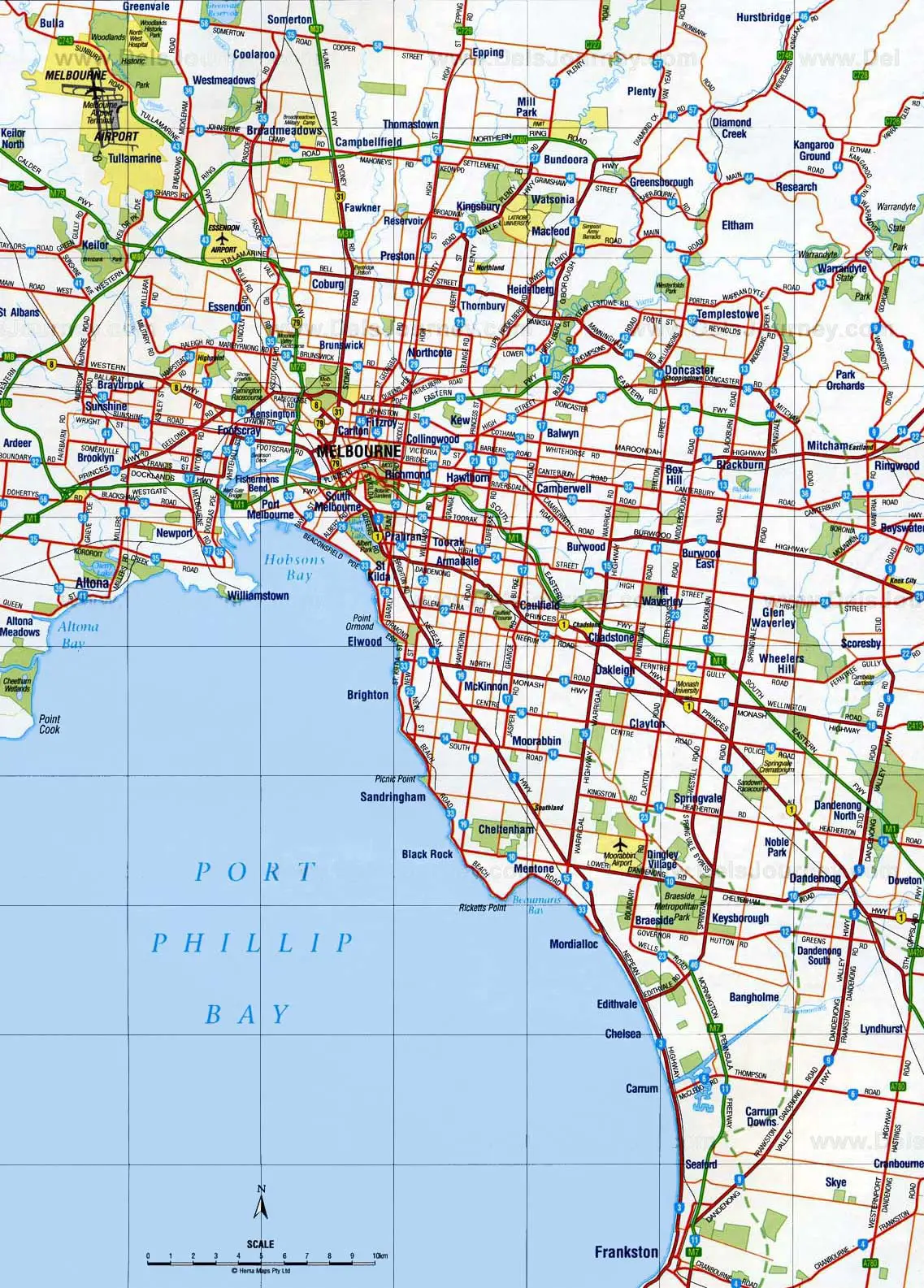 Map of Melbourne