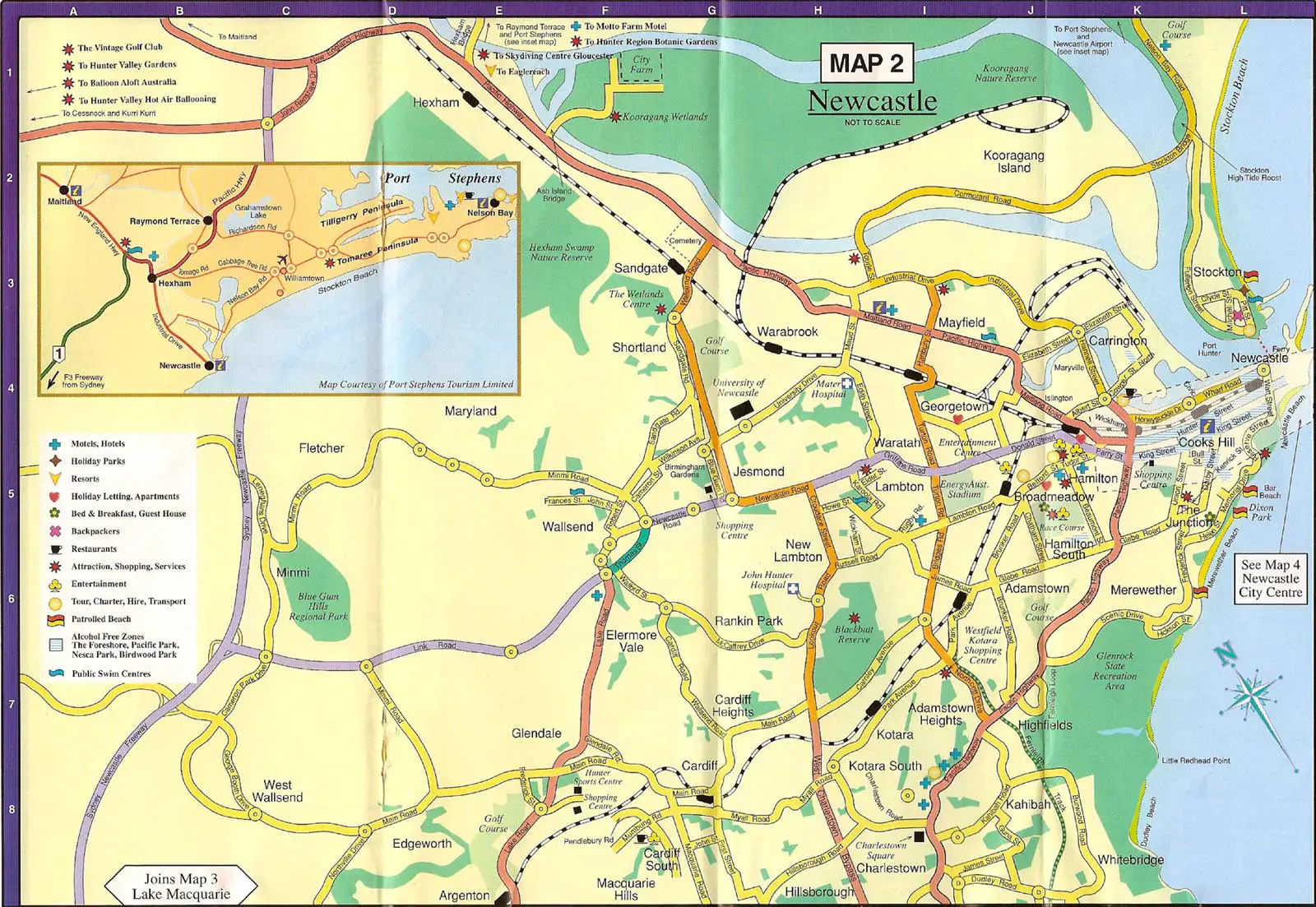 Map of Newcastle