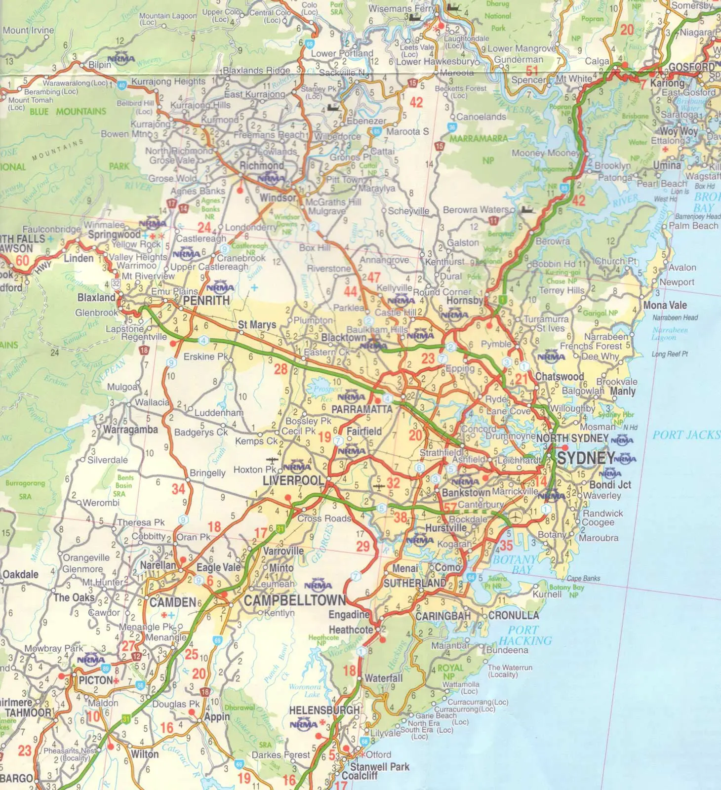 Map of Sydney