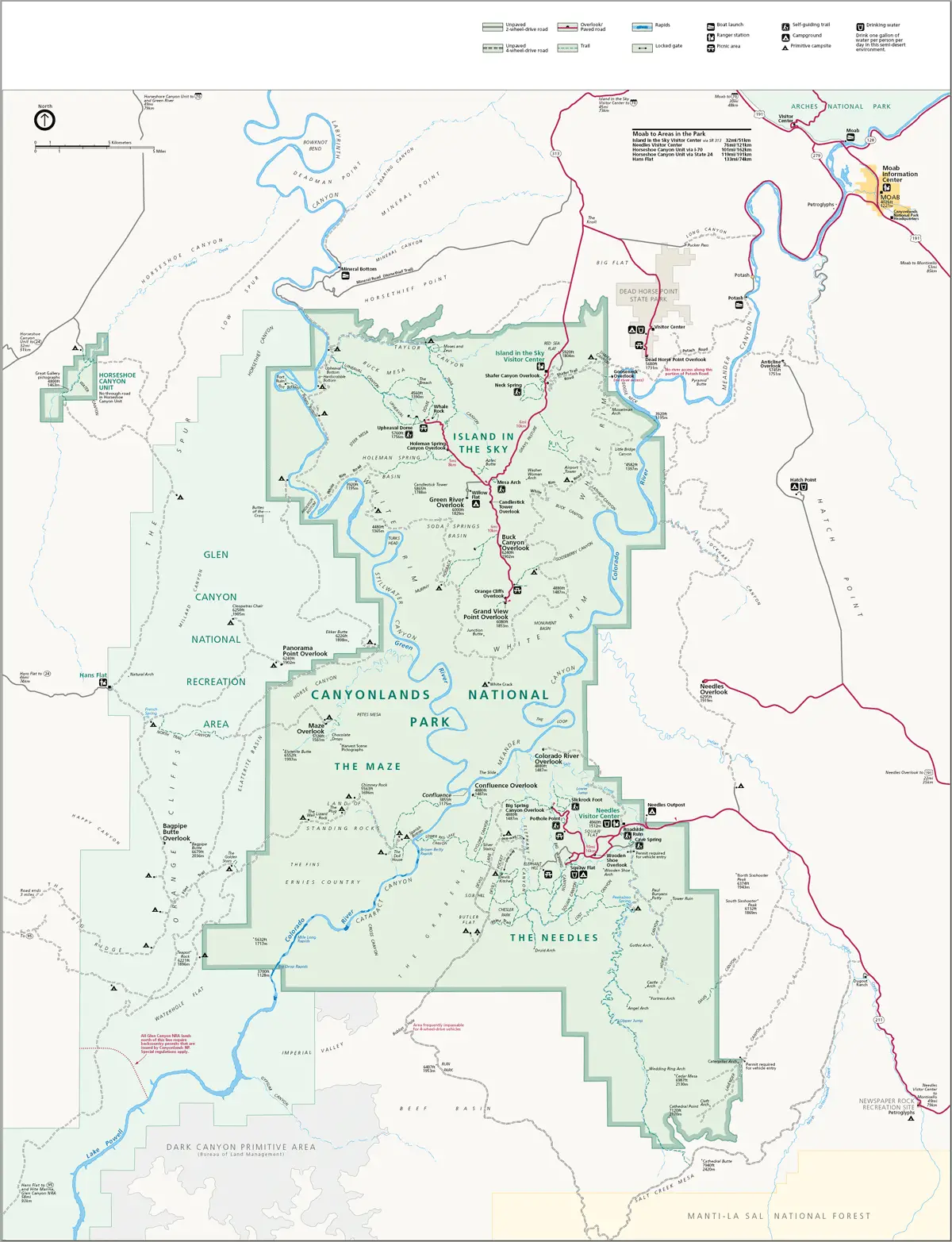 Map of Canyonlands National Park 1