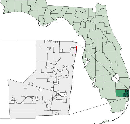 Map of Florida Highlighting Hillsboro - Map Of Florida Highlighting Hillsboro Beach 
