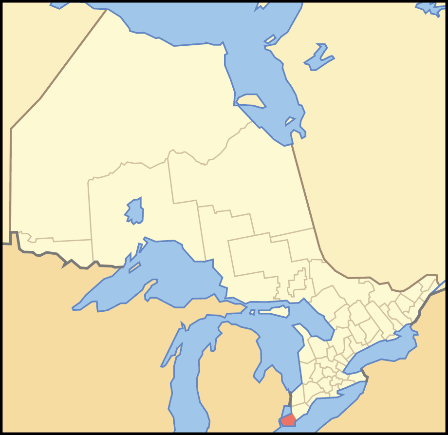 Map of Ontario Essex