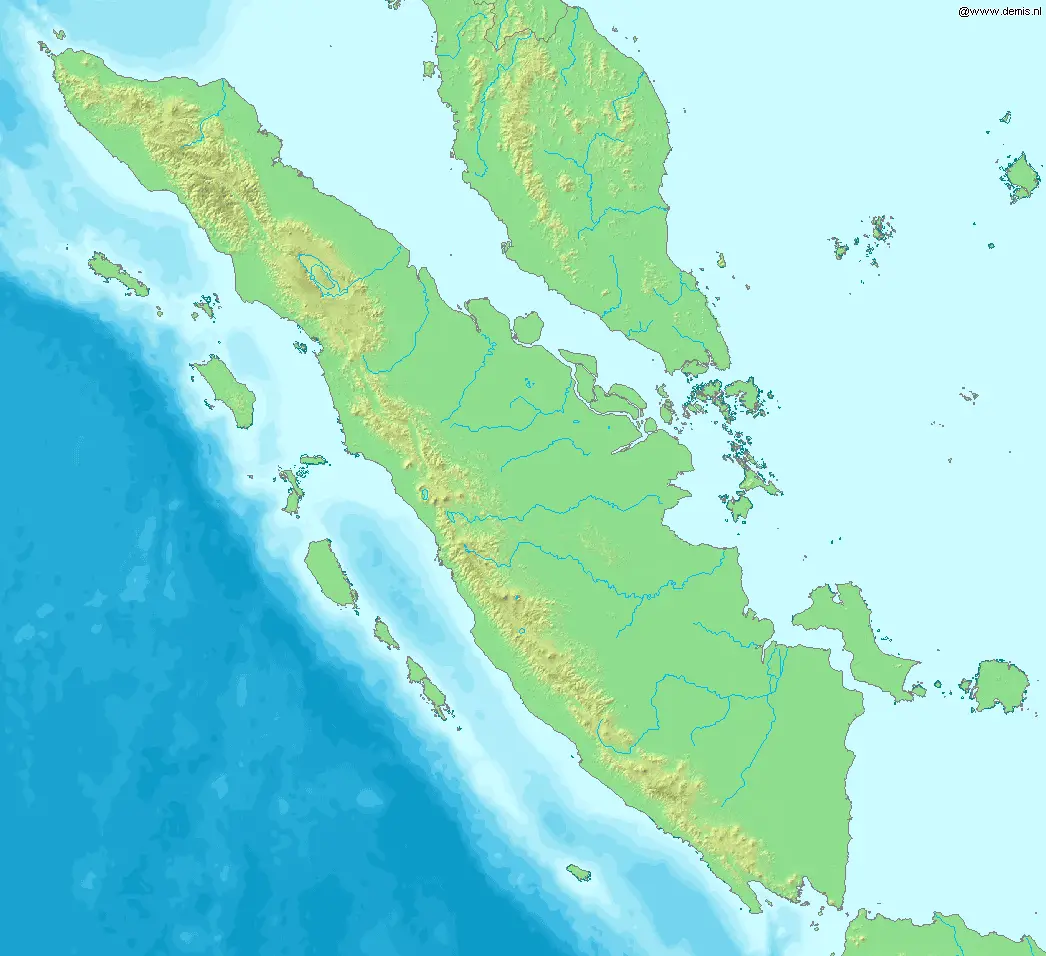Map of Sumatra Demis