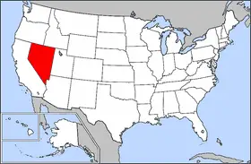 Map of Usa Highlighting Nevada