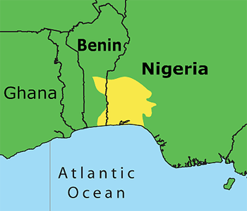 Map of Yoruba Peoples
