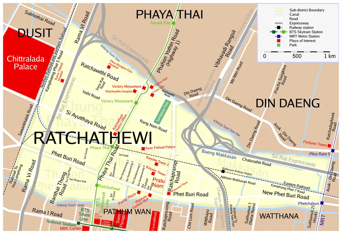 Map Ratchathewi