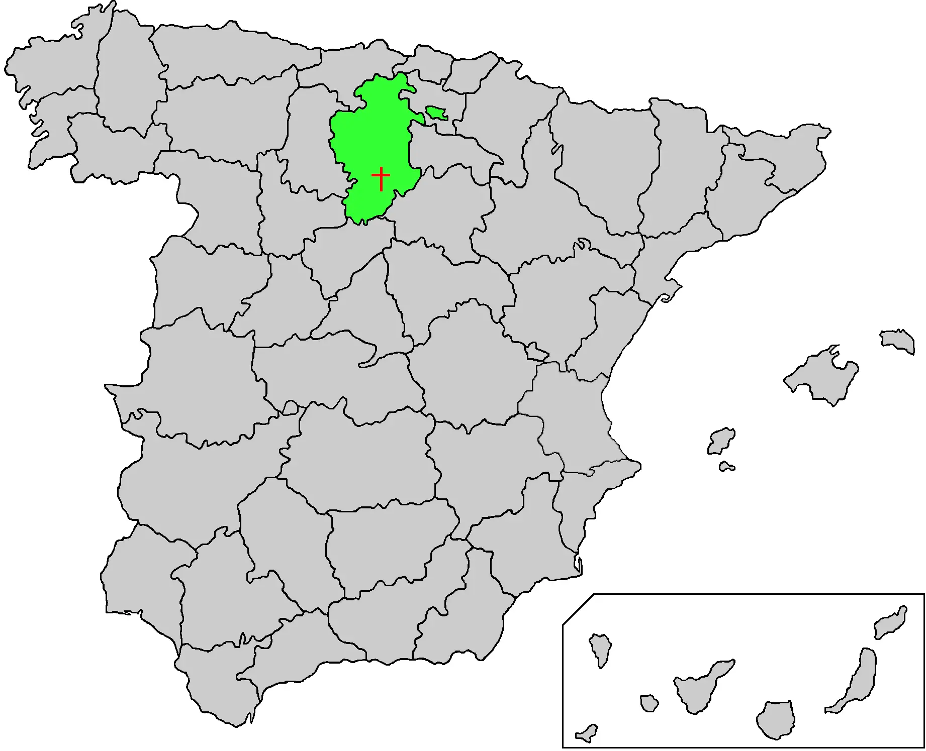 Map St Domingo Silos Spain