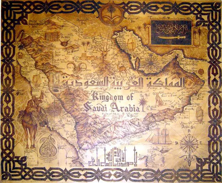 Mapa Arabia Web
