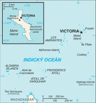 Mapa Seychel