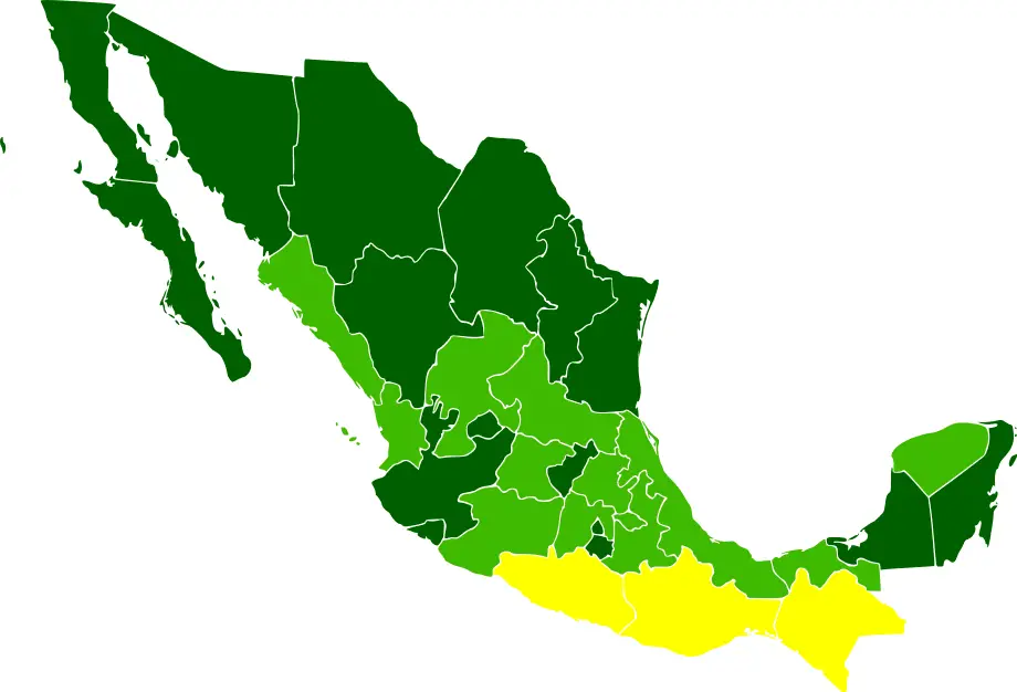 Mexico Hdi States