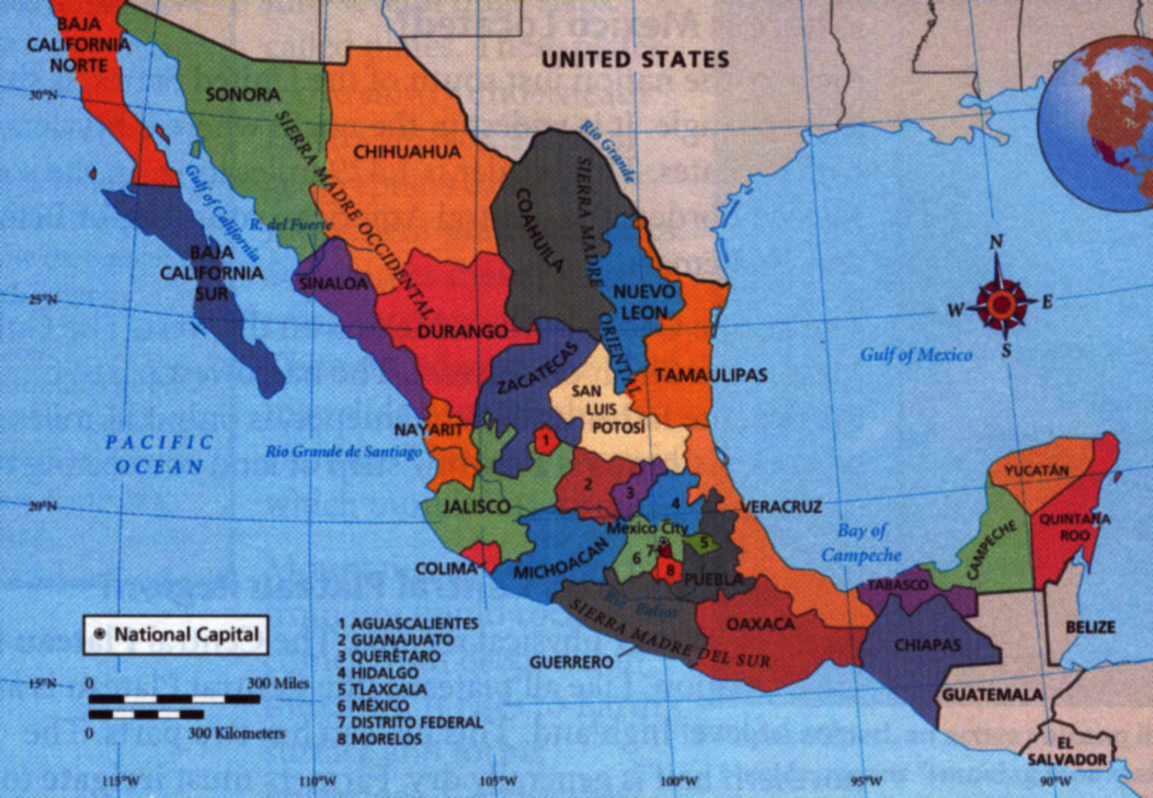 Mexico States - MapSof.net