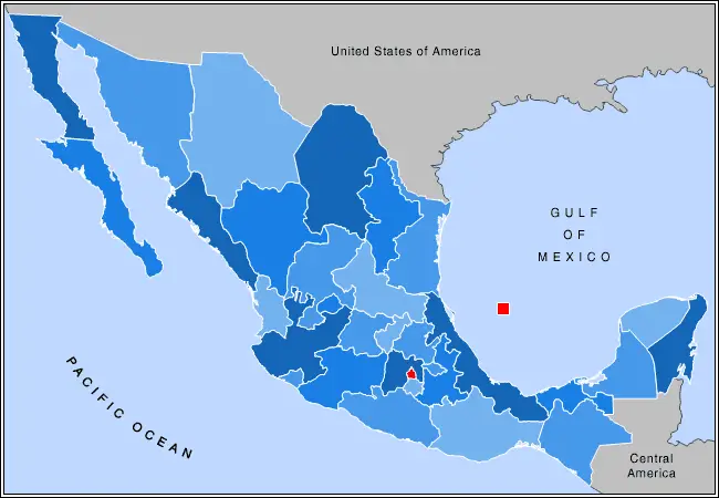 Mexico States Map