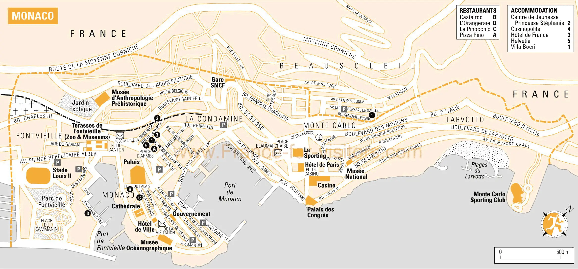 Monaco City Map