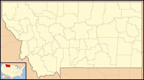 Montana Locator Map With Us
