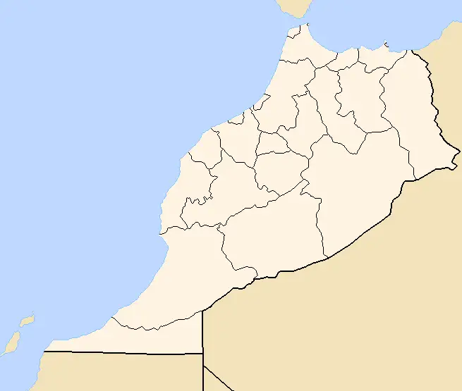 Morocco Regions, Blank