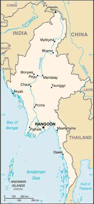 Myanmarkaart