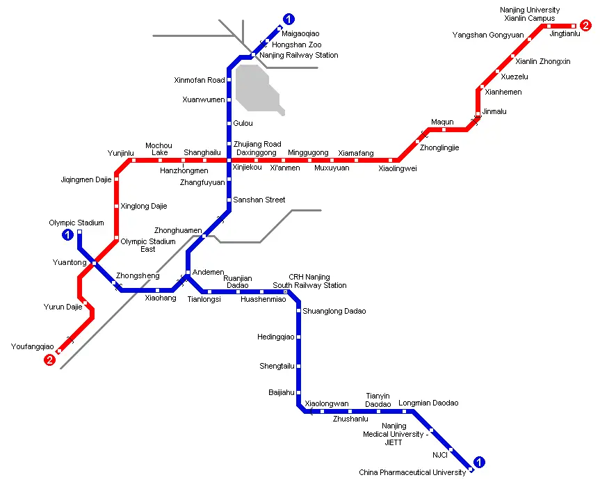 Nanjing Metro Map