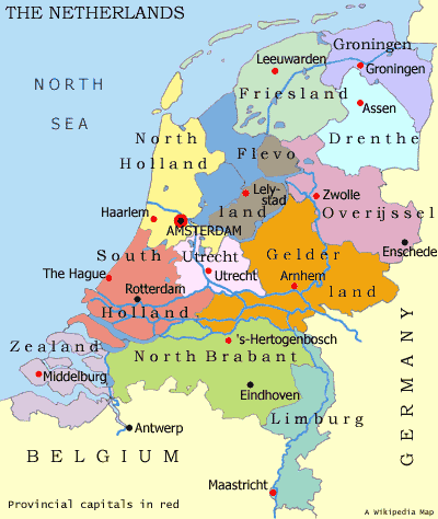 Netherlands Map Small