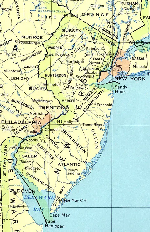 New Jersey Reference Map 90