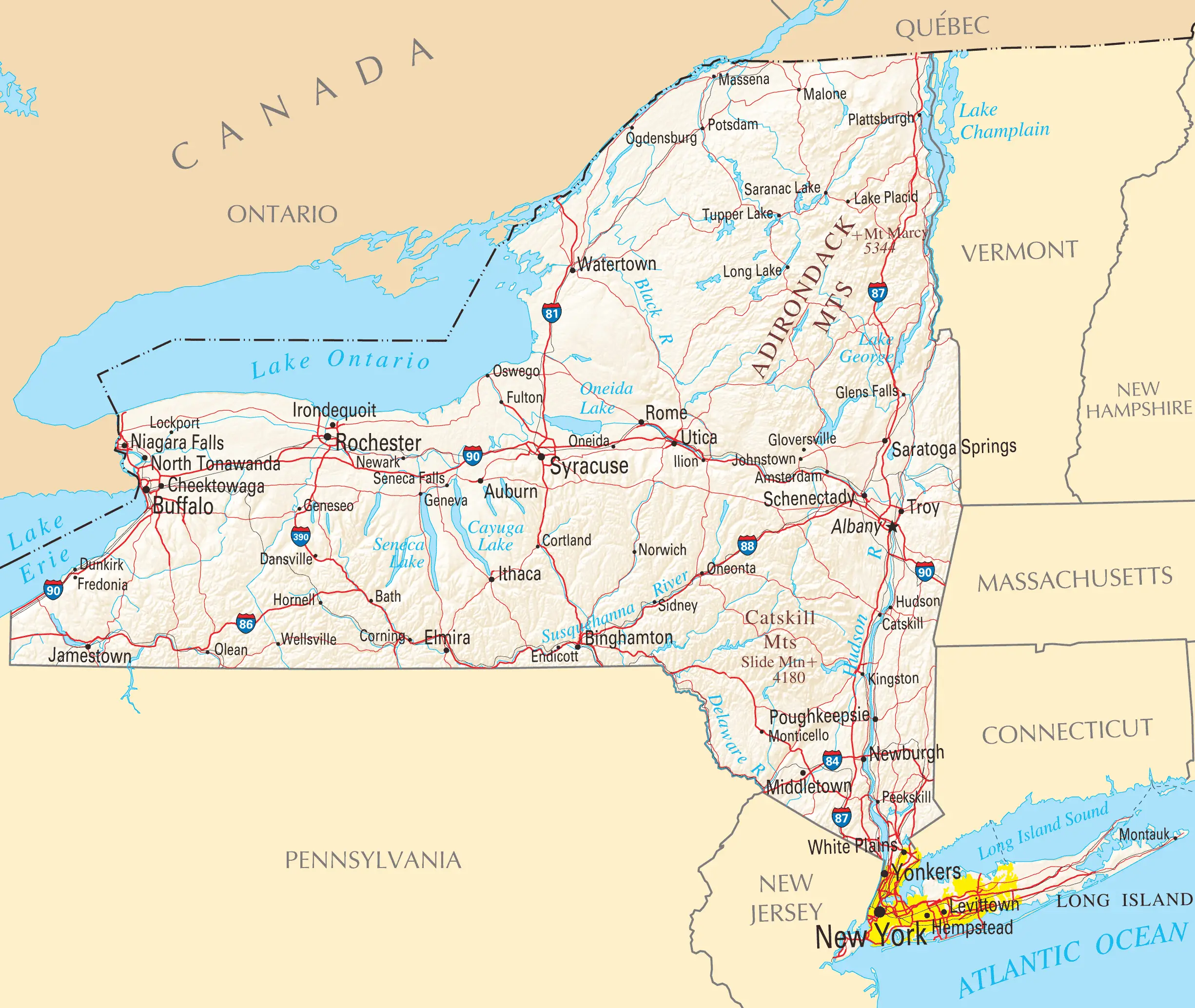 New York Reference Map