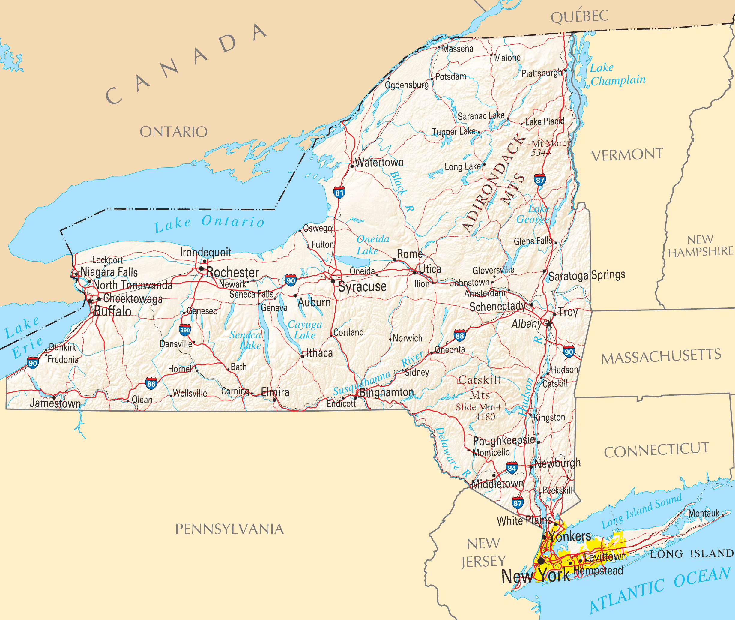 New York Reference Map