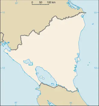 Nicaragua Map Blank