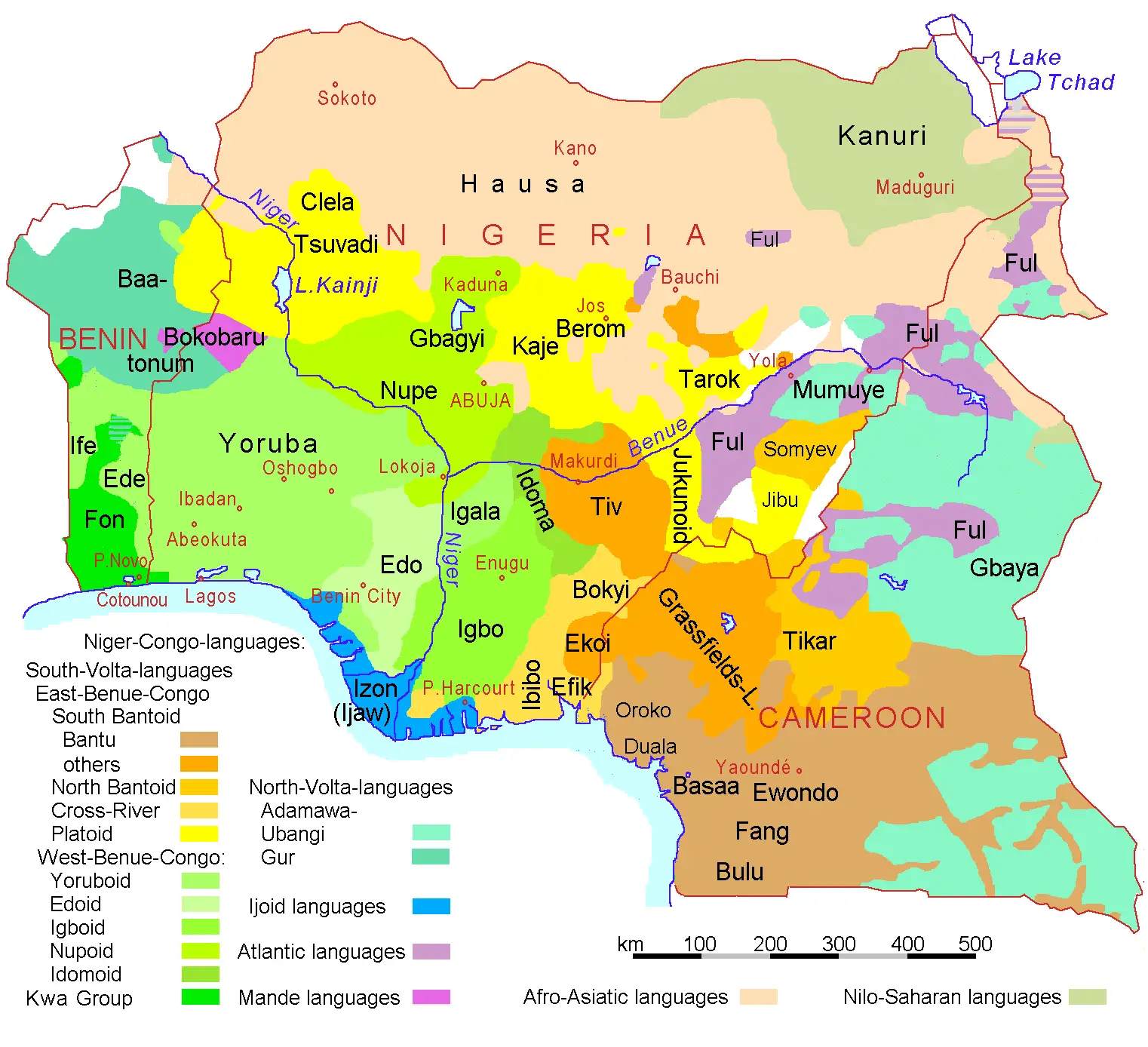 Nigeria Benin Cameroon Languages 2