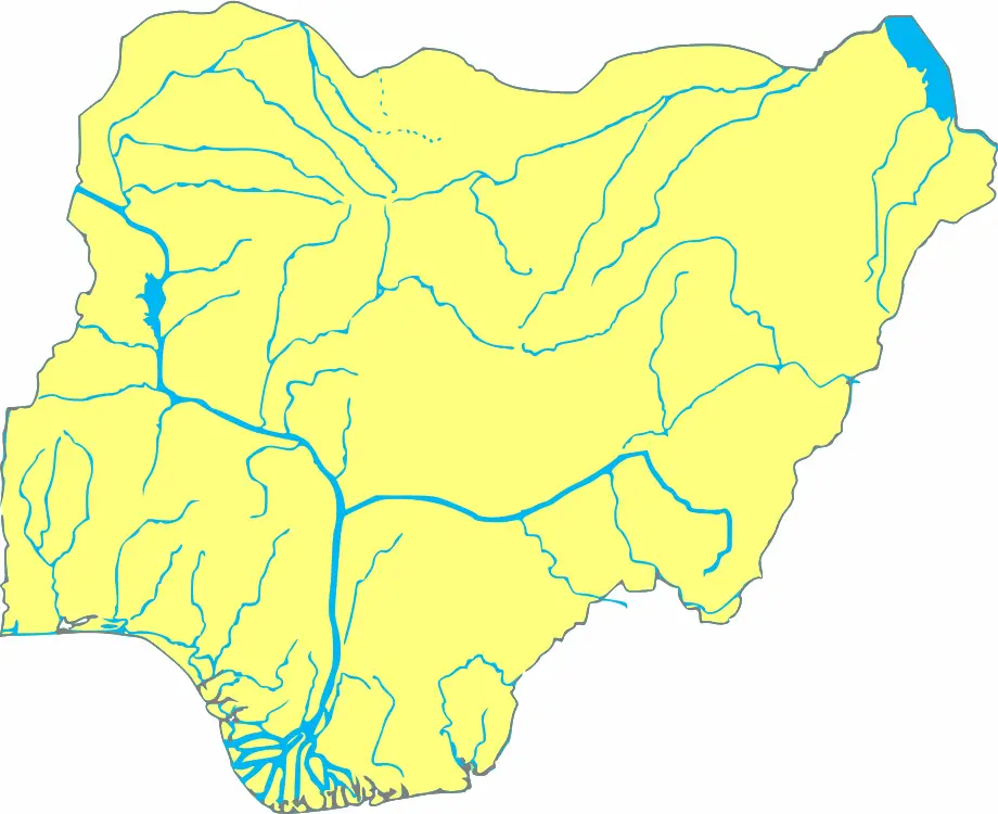 Nigeria River Map