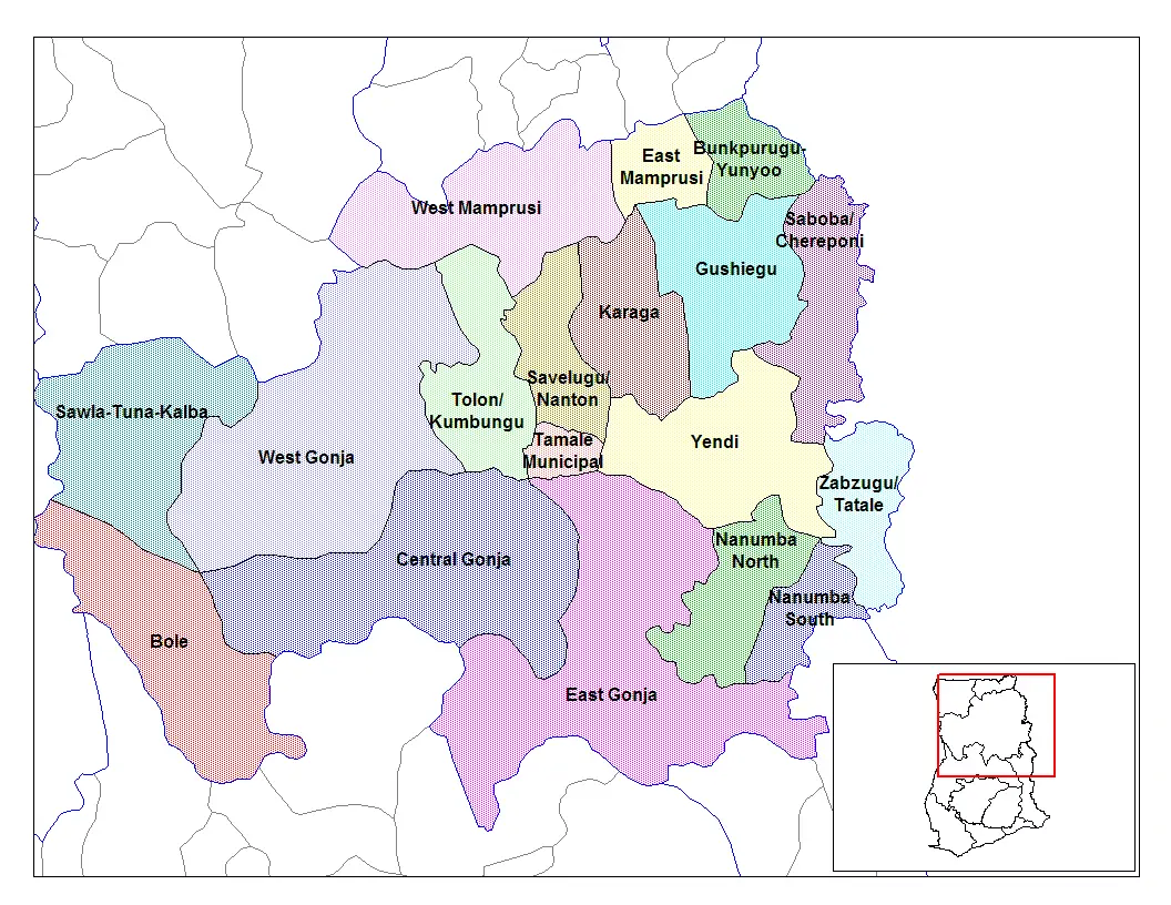 Northern Ghana Districts