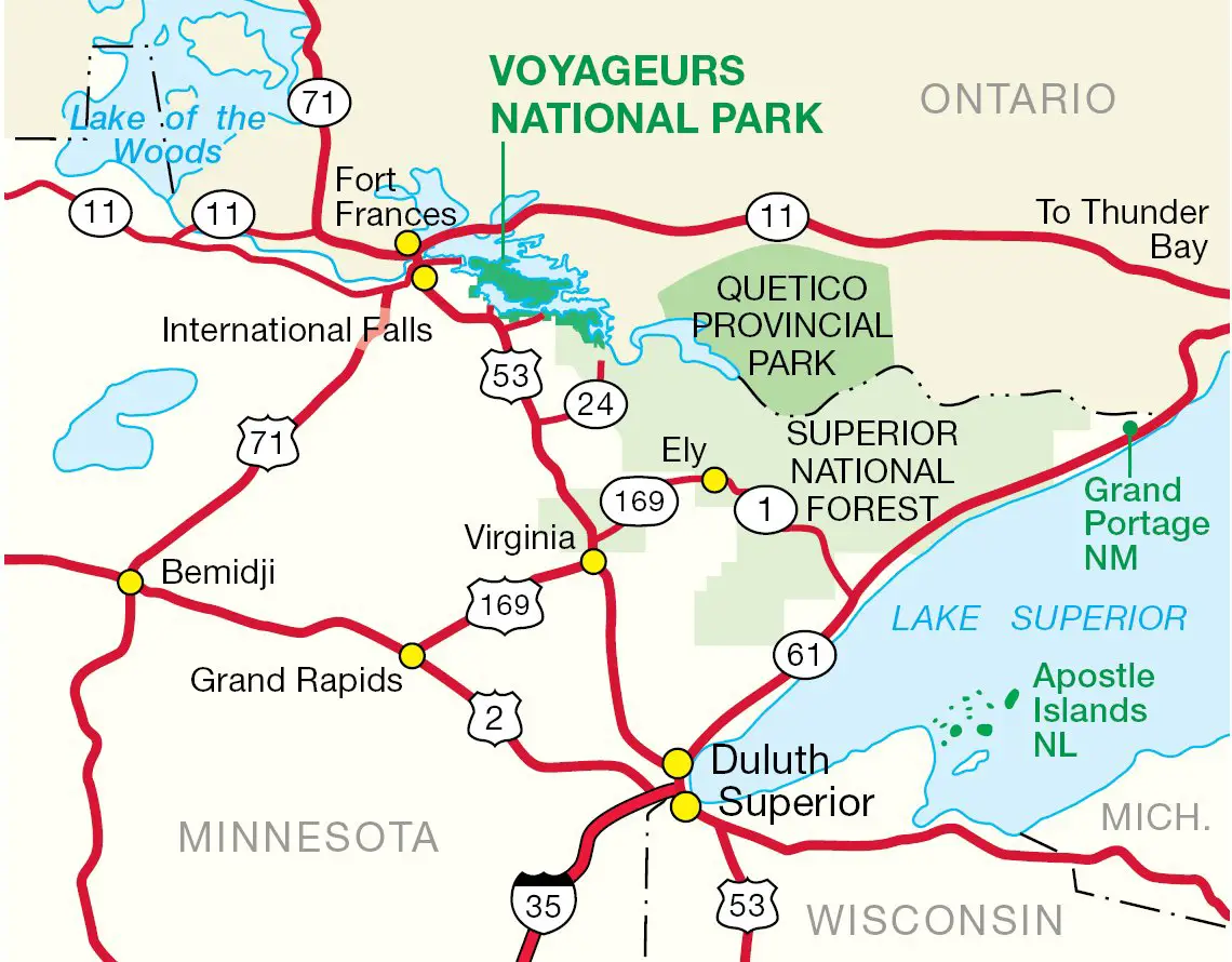 Northern Parks Overview Map
