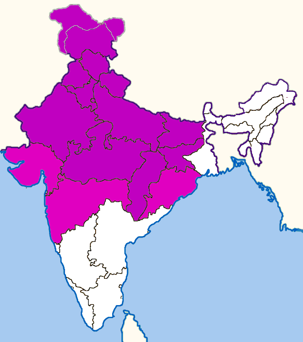 Northindiamap