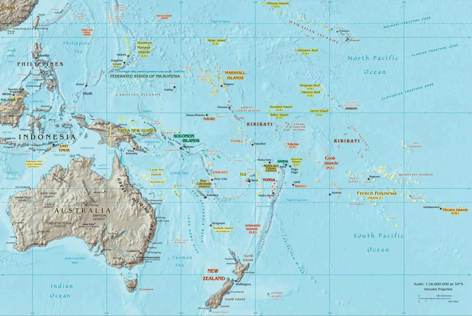 Oceania Map 2