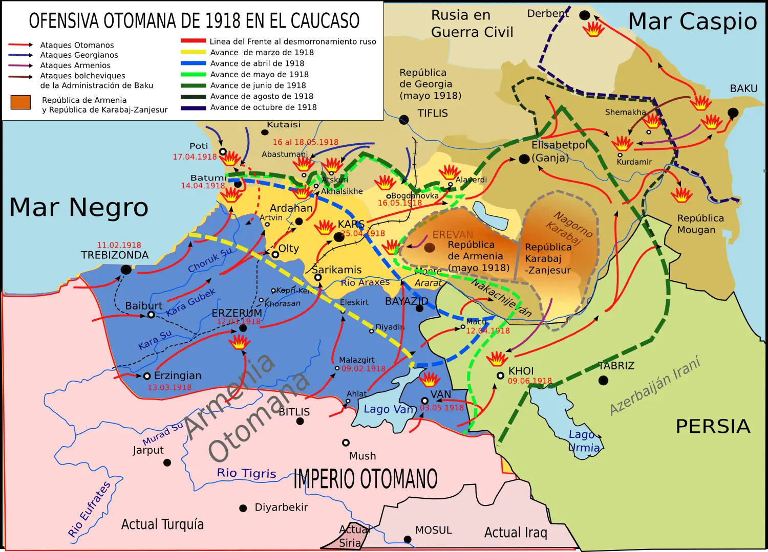 Ofensiva Turca De 1918 En El Caucaso