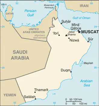 Oman Cia Wfb Map