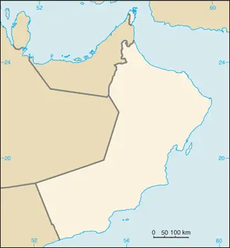 Oman Map Blank