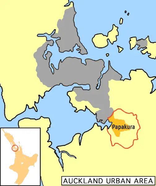 Papakura District Map
